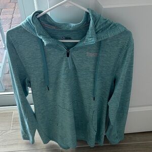 World Wide Sportsman Teal Half-Zip Hoodie
